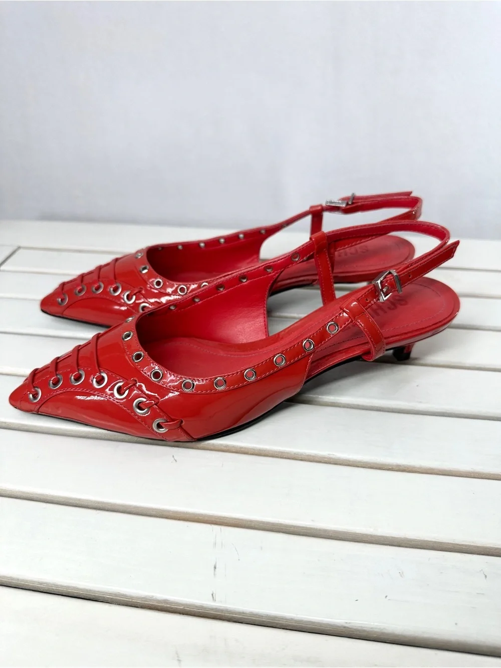 Schutz Ruth Patent Pump, Red - Picture 6 of 9